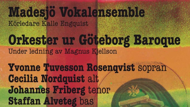 Messias konsertaffisch för Madesjö kyrka
